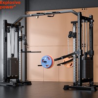 Machine à Crossover par Câbles avec Poulies Hautes et Basses, Équipement de Gymnastique pour Entraînement Fonctionnel à Domicile, Exercice Complet du Corps, Cable Fly