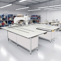 Máquina de Coser CNC con Rotación de Cabezal de 360 Grados, Gran Área de Costura, Cambio Automático de Moldes