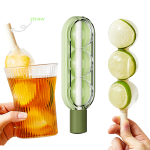 Molde de hielo DIY de verano 2 piezas para refrigerador 64 paletas de hielo de plástico, con tapa y contenedor de basura - Product Image 6