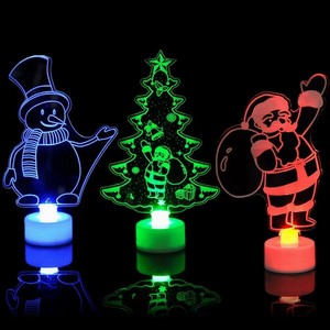 Creative Santa Claus Christmas Tree Snowman 3D LED Night <strong>Light</strong> <strong>Table</strong> Lamp Home Decoration Lighting - Product Image 1