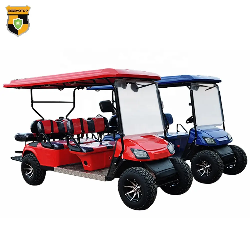 Новый продукт 6 местный гольф-кары для взрослых Одноместный электрический клуб классического автомобиля и гольф-кары