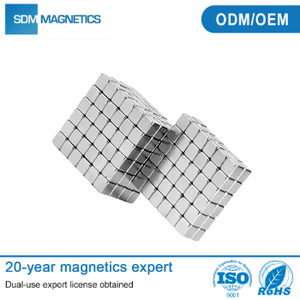 Cube magnétique en Nickel fort SDM 6x6mm 63.5x63.5mm 50mm bloc Cube carré matériaux magnétiques N52 N55 aimants en néodyme - Product Image 2
