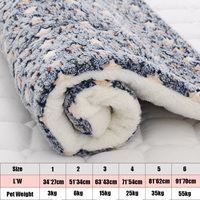 Couverture et Tapis pour Animaux de Compagnie en Polaire Corail, Motif Étoile Patte de Chien, Doux, Moelleux et Chaud, Épais pour Automne Hiver, pour Chiens et Chats