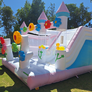 Castillo Inflable Comercial <span class=keywords><strong>de</strong></span> Alta Calidad <span class=keywords><strong>con</strong></span> Tobogán, Parque Infantil Inflable <span class=keywords><strong>con</strong></span> Temática Floral, <span class=keywords><strong>Casa</strong></span> <span class=keywords><strong>de</strong></span> Brinco <span class=keywords><strong>con</strong></span> Tobogán y <span class=keywords><strong>Piscina</strong></span> <span class=keywords><strong>para</strong></span> Bodas - Product Image 3