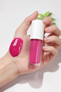 Brillo labial personalizable MLM con alto brillo y tinte, aplicador grande, efecto espejo, tubo transparente, tapa blanca, brillo labial hidratante - Product Image 3