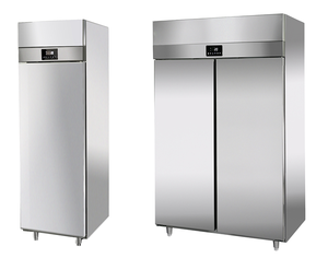 <span class=keywords><strong>Refrigerador</strong></span> Comercial de Doble Puerta de Acero Inoxidable Estilo Europeo OEM, Refrigerado por Aire, con Temperatura Ajustable de 0 a -30 ℃ . - Product Image 1