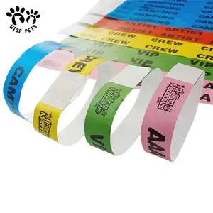 Cheap Custom Printed Paper Bracelet Wrist Band Personalized Security QR Code Waterproof Disposable Event Party Tyvek Wristbands