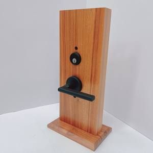 Juego de cerraduras de puerta premium con manija cuadrada en negro mate para todo tipo de cerraduras de embutir modernas para oficinas. - Product Image 5