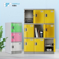 Casiers en plastique ABS imperméables de grande capacité, de haute qualité, personnalisés, conception brevetée Knock-Down, durée de vie durable, TOPPLA T-382M
