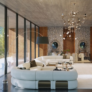 Prix d'usine Élégant <span class=keywords><strong>canapé</strong></span> en velours modulaire de luxe en acier inoxydable doré Accents Dernière conception pour la maison - Product Image 4