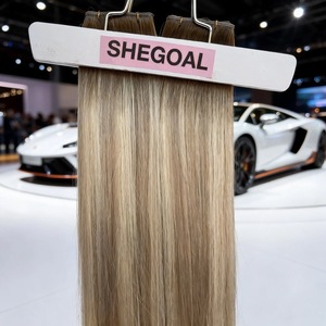 Estensioni per capelli Genius Weft direttamente dalla fabbrica, 100% capelli umani morbidi intrecciati, cuticole intatte, sbiancamento fino a colori chiari - Product Image 2