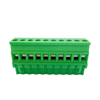 Connecteur de contrôle industriel vert à 10 broches P10, pas de 5,08 mm, mâle/femelle, à brancher sur circuit imprimé