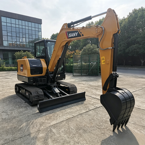 Mini-excavatrice sur chenilles SY55U de 5 tonnes, machine de terrassement hydraulique, équipement de construction compact pour moteur haute performance 1 - Product Image 1