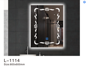 Moderno marco inteligente LED baño <span class=keywords><strong>espejo</strong></span> inteligente <span class=keywords><strong>espejo</strong></span> de cristal personalizado <span class=keywords><strong>con</strong></span> <span class=keywords><strong>luz</strong></span> LED iluminada para la decoración del hogar salón Hotel - Product Image 4