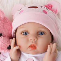 Jouets en peluche pour filles, maison de poupées reborn, puzzles en silicone pour bébés, poupée reborn miniature en silicone à corps entier