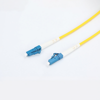 Cable de Conexión de Fibra Óptica Monomodo Dúplex LC/UPC 3.0mm 2.0 LSZH con Revestimiento Amarillo G652D 9/125 OS2 FTTH para Redes Interiores