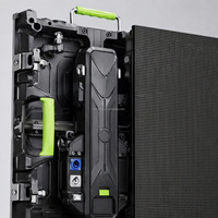 Mur vidéo LED grand format pour location, installation suspendue extérieure, haute luminosité, en aluminium moulé sous pression, avec maintenance avant et arrière, idéal pour les festivals de musique
