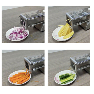 Commercial Automatic <b>Vegetable</b> Potato <b>Cutter</b> Taro Slicer Cucumber Carrot Strip Maker Pushing Machine 2-in-1 Manual & Automatic P - Product Image 6