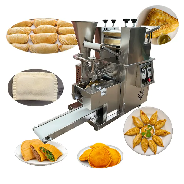호주 자동 큰 empanadas 만드는 기계 파이 만두 메이커 봄 롤 라비올리 성형 기계 사모사 만드는 기계