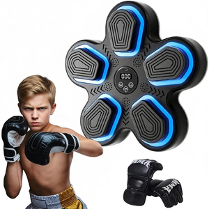 RS Nouveau design Machine de boxe interactive de rue pour divertissement et fitness à domicile, avec musique intelligente pour enfants, ensemble de cibles de réaction pour l'entraînement de boxe, jouet - Product Image 1