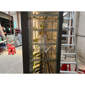 Custom Luxury Gold Stainless Steel <b>Wine</b> <b>Storage</b> <b>Cabinet</b> Matt Brushed Finish Adjustable Design Custom Logo-Restaurant Living Room - Product Image 5