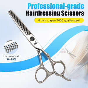 Tijeras profesionales japonesas de acero 440c para adelgazar el cabello, tijeras de peluquero, tijeras de peluquería, herramientas de belleza para estilista - Product Image 2