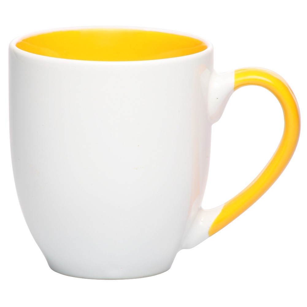Unique Coffee Mugs - Inexpensive 16 Oz. Miami Two-Tone Bistro Mugs