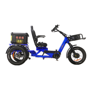 Tricycle électrique à <span class=keywords><strong>3</strong></span> <span class=keywords><strong>roues</strong></span>, 1750W, double moteur, pneus larges, batterie 48V 60Ah, autonomie 200 km, vélo semi-allongé tout-terrain pour adultes - Product Image 5