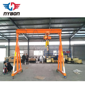 Venta caliente 5 Ton 3 metros de aluminio Barco Ascensor grúa pórtico con <span class=keywords><strong>polipasto</strong></span> eléctrico - Product Image 2