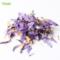 Pasokan pabrik bunga teratai biru kering alami kelopak bunga asli nol aditif teh bunga Herbal Nymphaea Caerulea