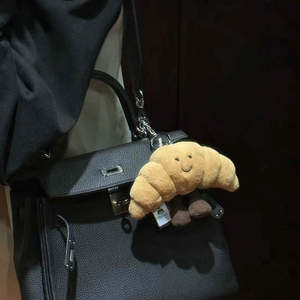 Llavero <span class=keywords><strong>de</strong></span> croissant Sencai, colgante <span class=keywords><strong>para</strong></span> bolso y teléfono móvil, juguete <span class=keywords><strong>de</strong></span> peluche con forma <span class=keywords><strong>de</strong></span> pan <span class=keywords><strong>de</strong></span> croissant - Product Image 5