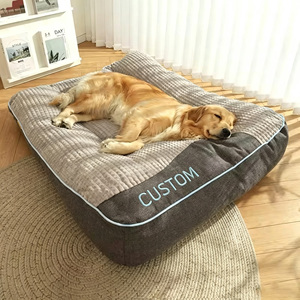 Luxury Thick Scratch-resistant Orthopedic Spine Protection Cotton <b>Dog</b> Cushion <b>Bed</b> <b>Medium</b> Large <b>Dog</b> Removable Washable All Pet - Product Image 1