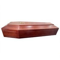 Ataúd de Madera Maciza en Oferta, Superficie Pulida Lisa, Ataúd de Madera Europeo Ecológico para Funerales, Artículos Funerarios para Adultos