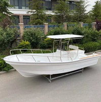 Bateau de pêche Liya 5m-7.6m en fibre de verre, bateau de pêche rapide