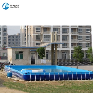 Piscine à cadre métallique piscine pour toboggan aquatique extérieur - Product Image 2