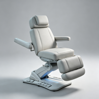 Table de massage électrique chauffante moderne à 4 moteurs avec commande au pied intégrée pour spa, salon, extension de cils, clinique et hôpital
