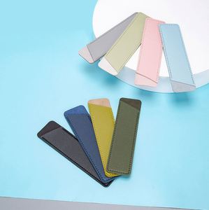 Custom Logo High Quality Leather Luxury Pencil Bag Stylus <b>Pen</b> Leather Case - Product Image 2