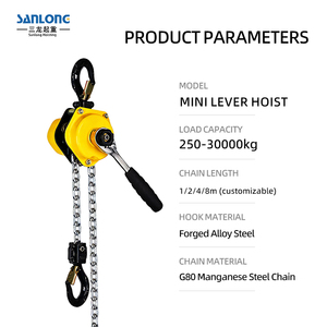 <span class=keywords><strong>Mini</strong></span> palan à levier 0,25t-6t, palan à chaîne en acier au manganèse G80, tireur manuel à cliquet portable pour levage <span class=keywords><strong>de</strong></span> chantier - Product Image 2