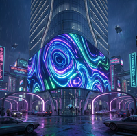 Afficheur numérique LED extérieur à effet 3D P3-P10, étanche IP65, pleine couleur, haute luminosité, avec une durée de vie de 100 000 heures