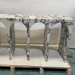 Mesa <span class=keywords><strong>de</strong></span> Mármol Calacatta Viola con Forma <span class=keywords><strong>de</strong></span> Arco <span class=keywords><strong>de</strong></span> Diseño Personalizado HRST para Muebles <span class=keywords><strong>de</strong></span> Hogar, Mesa <span class=keywords><strong>de</strong></span> <span class=keywords><strong>Entrada</strong></span> <span class=keywords><strong>de</strong></span> Piedra <span class=keywords><strong>de</strong></span> Lujo, Mesa Consola <span class=keywords><strong>de</strong></span> Mármol - Product Image 5