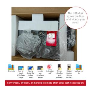 <span class=keywords><strong>Imprimante</strong></span> thermique de ruban de satin avec interface USB et connectivité <span class=keywords><strong>Bluetooth</strong></span> de coupe pour l'impression d'étiquettes de ruban de satin de vêtements - Product Image 6