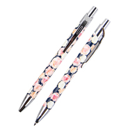 Stylos Bille Rétractables en Métal BonVada 1,0 mm de Large, Impression Couleur, Encre Bleue/Noire, Vente en Gros Usine, Stylos Publicitaires Économiques pour