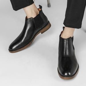 Men's Fashionable Formal Leather Boots Genuine Leather Boots - Product Image 3