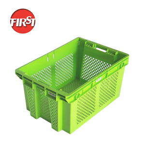 620*415*315mm meat crate harvest bins vegetable box nestable mesh plastic turnover crate storage