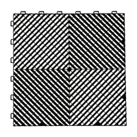 Dalles de sol de garage en PP emboîtables, tapis de sol modulaires rigides en plastique antidérapants à clipser pour atelier et entrepôt