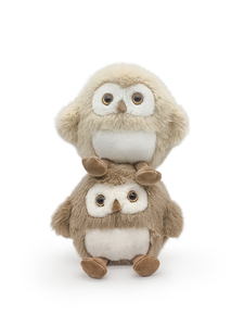 Thú nhồi bông-Đồng hành An Ủi-Đồ chơi sang trọng động vật siêu mềm 20cm 2 màu asst. Cú thực tế - Product Image 4