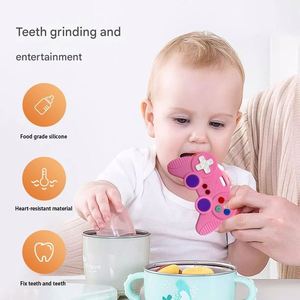Jouet sensoriel pour nouveau-né en silicone, inspiré d'une manette de jeu, à mâcher, éducatif, pour tout-petits, emballage en boîte, vente en gros - Product Image 3