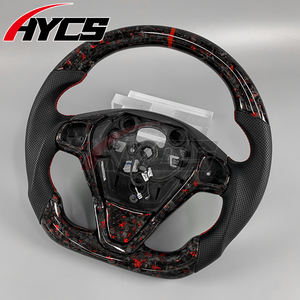 Volant sport en cuir Nappa et fibre de carbone forgée personnalisé pour Ford Fiesta <span class=keywords><strong>ST</strong></span> <span class=keywords><strong>ST</strong></span>-<span class=keywords><strong>Line</strong></span> <span class=keywords><strong>Focus</strong></span> MK4 RS - Product Image 2