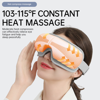 Intelligenter Kabelloser 8D Bestseller Smart Beauty Intensitäts-Heizungs-Luftdruck 5-Modus-Maschine Musik-Augenmassagegerät