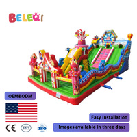 Château gonflable en PVC, équipement de parc de trampolines gonflables, conçu professionnellement, adapté aux parcs de trampolines